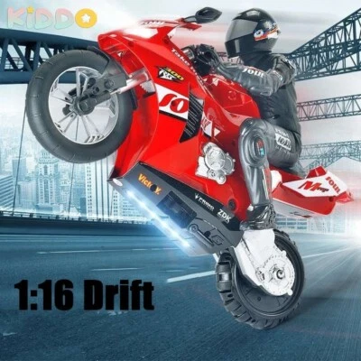1:6 RC Self-Balancing Racing Motorbike Stunt Drift Remote Control Motorcycle Toy - Image 1 of 4