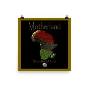 Die wahre Weltordnung "Afrika, Mutterland" Fotopapier Poster mit Goldrand - Bild 1 von 11