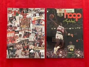 1991-1992 Chicago Bulls program + Hoop / Trail Blazers / 3-1/ NBA Finals preview - Picture 1 of 1