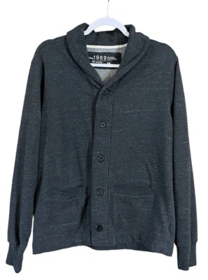 GAP GRIS OSCURO BREZO BOTONES CÁRDIGAN Mujer Chaqueta Talla M Foto 1 de 4