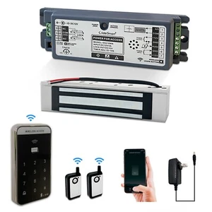 2.4GHz WiFi Access Control 400lb Holding Force Electic Magnetic Door Lock System - Picture 1 of 7