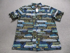 Harley Davidson Tori Richard Shirt Mens Extra Large AOP Motorcycle USA Made - Picture 1 of 12
