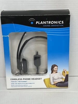 New Plantronics M214C Cordless Phone Headset Noise Cancelling - Image 1 of 4