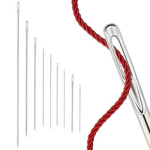 Professional Upholstery Needle, 9 Pcs Long Sewing Needles, Large Eye Hand Sew... - Picture 1 of 6