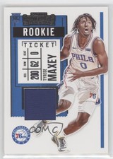 2020-21 Panini Contenders Rookie Ticket Swatches Tyrese Maxey #RS-TMX Rookie RC