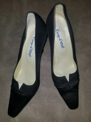 COUP d 'etat BLACK LADIES SHOES SIZE 9 - Image 1 of 3