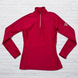 Rossignol Womens 1/4 Zip Pullover Athletic Shirt Size Small Pink - Picture 1 of 10