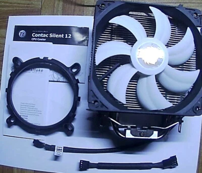 Contac Silent 12 150W AMD (AM4) Suporte 120mm PWM CPU Cooler CL-P039-AL - Imagem 1 de 4