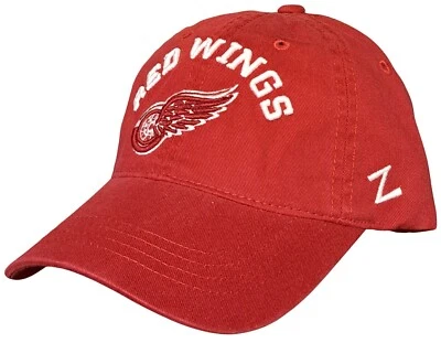 Detroit Redwings Hat Cap by Zephyr NHL Team Arch Relax Fit Adjustable - Image 1 of 4