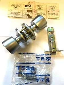 Vintage TESA Tubular Lockable Door Handle - Series 2500 - New old stock - Picture 1 of 13