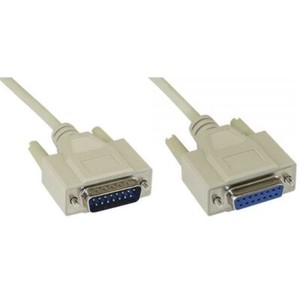 Joystick-Verlängerungs-Kabel 15-polig SubD Stecker/Buchse 2m