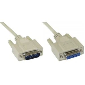 Joystick-Verlängerungs-Kabel 15-polig SubD Stecker/Buchse 2m - Bild 1 von 1