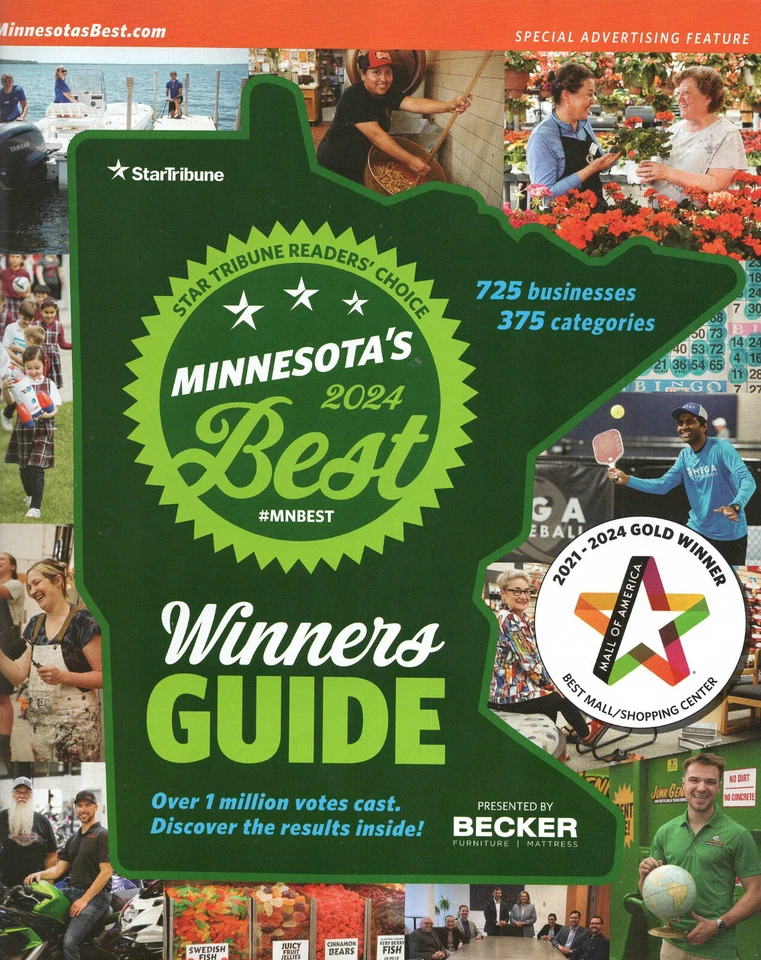 2024 "Minnesota's Best" Magazine, Mall of America, Minneapolis, St. Paul, Guide - Image 1 of 1
