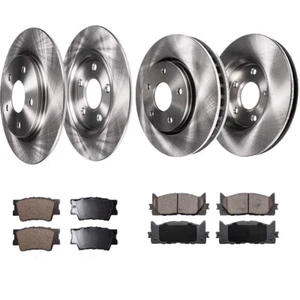 Front and Rear Rotors Brake + 8Pcs Pads for Lexus ES350 Toyota Camry Avalon - Picture 1 of 6