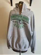 University of North Dakota Fighting Sioux Hockey Hoodie Size 3XL Gray Gildan