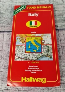 Rand McNally Hallwag Map ITALY With Distoguide 1994/95, ISBN 052895220X - Picture 1 of 23