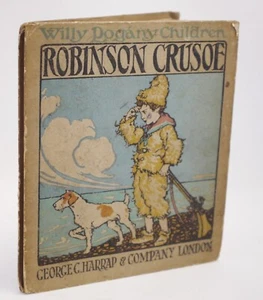 Willy Pogany Robinson Crusoe Early Concertina Book Illus in Colour Circa 1915 - Imagen 1 de 9