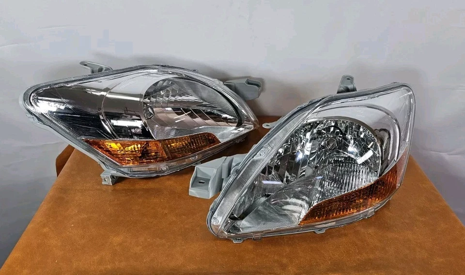 FOR 2007-2011 TOYOTA YARIS SEDAN SET PAIR HALOGEN HEADLIGHT AFTERMARKET NEW#A - Image 1 of 4