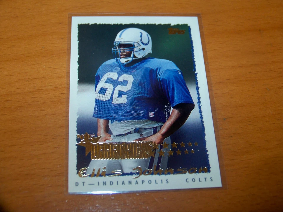 COLTS ELLIS JOHNSON 1995 TOPPS DRAFT PICK #436 ROOKIE CARD RC - Image 1 of 1