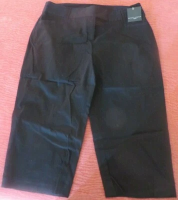 NWT "Apostrophe" Women's 16W Black Onyx Stretch Crop Pants 4 pockets - Image 1 of 4