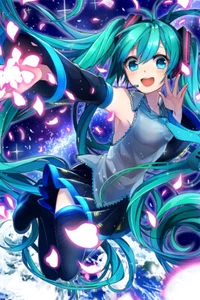 Hatsune Miku Vocaloid Anime Print Painting Wall Art - POSTER 20x30 - Photo 1 sur 4