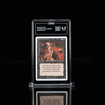 Demonic Tutor Magic The Gathering Revised, TAG Graded 6.5, TAG Score 670 - Image 1 of 2