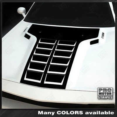Dodge Challenger Hood paquete de 12 calcomanías estilo rayas en T 2008 2009 2010 motor profesional Foto 1 de 2