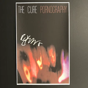Robert Smith Signed The Cure Pornography Poster w Proof (Music Autograph NOT CD) - Picture 1 of 1