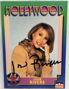 Joan Rivers American Comedian Hollywood Starline Trading Card Signed 1991