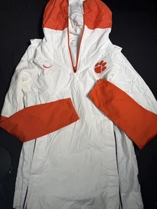 Adult Clemson Tigers Nike College FB 1/4-Zip Hoodie Jacket XS - Picture 1 of 9