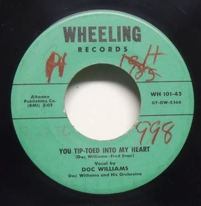 Doc Williams - You Tip-Toed Into My Heart - 1956 Hillbilly 45 on Wheeling - Bild 1 von 2
