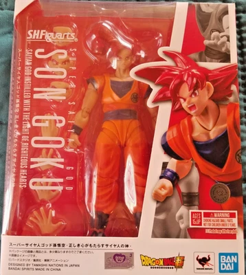 Tamashii SH Figuarts Super-Saryan Red Son Goku Bandai Namco Solo Exhibido Foto 1 de 4