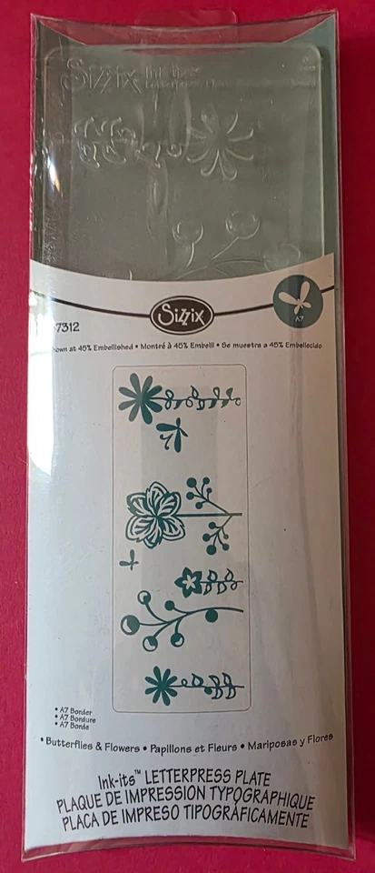 Sizzix Ink-Its Letterpress Plate 657312 - Image 1 of 1