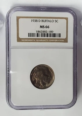 1938-D Buffalo Nickel MS 66 NGC - Image 1 of 4