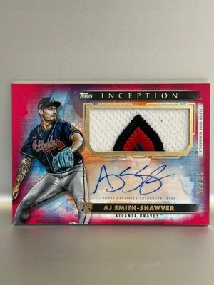 2024 Topps Inception AJ Smith-Shawver Rookie Patch Autograph /75 - Image 1 of 2