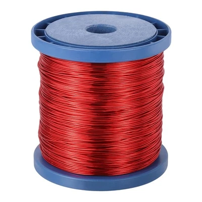18 AWG Magnet Wire, 18 Gauge 80 oz Enameled Copper Wire, 155C(311F), Red,Blue - Изображение 1 из 4