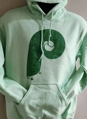 Philadelphia Phillies Hoodie Heavyweight Hoodie Sweatshirt Mint Green Phillies  - Image 1 of 4