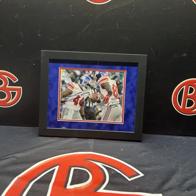 Hakeem Nicks Ahmad Bradshaw Signed 8x10 Framed Photo New York Giants JSA COA - Imagem 1 de 4