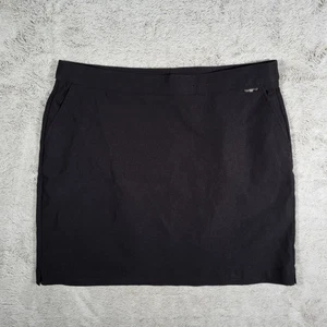 Rafaella Skort Damen XL schwarz dunkle Waschung Stretch Rock Shorts 4" Schrittlänge - Bild 1 von 10