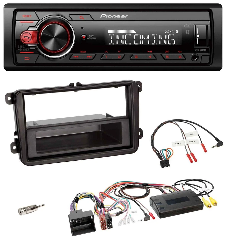 Pioneer Bluetooth USB DAB Lenkrad Autoradio für VW T5 Golf Tiguan Touran 2009-20 - Bild 1 von 4