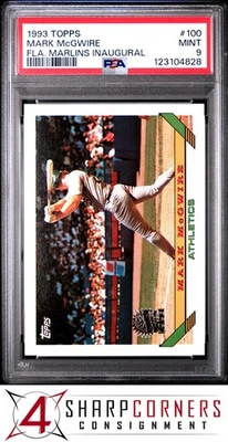 Topps Florida Marlins 1993 inaugural #100 marca McGWIRE PSA 9 Foto 1 de 3
