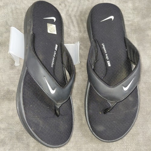 Sandali infradito infradito Nike Ultra Comfort 3 AR4498 003 donna neri taglia 8