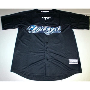 Camiseta MLB Vintage Toronto Blue Jays José Bautista Grande Majestuosa Negra Nueva Sin Etiquetas - Imagen 1 de 3