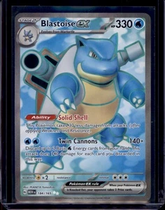 Blastoise ex SV: Scarlet & Violet 151 Pokémon #184/165 Ultra Rare NM+ - Bild 1 von 2