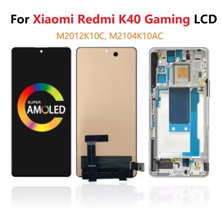 Para Xiaomi Redmi K40 Gaming OLED LCD Display Touch Screen Conjunto Digitalizador  - Imagem 1 de 1