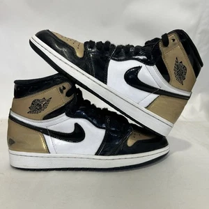 Air Jordan 1 Retro OG NRG High “Gold Toe” 861428-007 Men’s 8.5 Worn - Picture 1 of 13