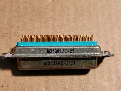 Matrix M24308/1-25 D-SUB Connector, MD308GD-25S1, NOS. - Image 1 of 2
