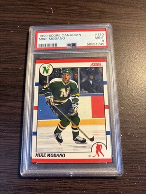 Mike Modano (1990) Puntuación Hockey Canadiense #120 - PSA 9 - Minnesota North Stars Foto 1 de 2