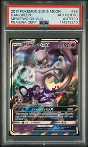 PSA AUTO 10 Mewtwo Gx #39 Dan Green Autograph 2017 Shining Legends 114272210 - Picture 1 of 2