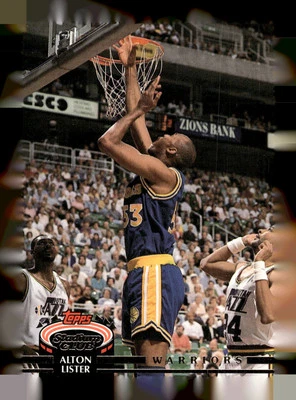 1992-93 Stadium Club #137 Alton Lister Golden State Warriors Basketball Card - Image 1 of 2